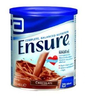 Ensure Chocolate Flavor 400g (14.10 Oz) ; Complete diet that provides the nutrients your body needs vitamins and minerals and fiber Health & Personal Care