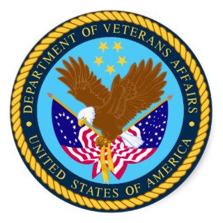 Veterans Affairs Round Sticker
