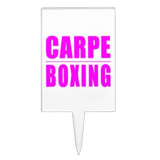 Funny Girl Boxers Quotes   Carpe Boxing Cake Picks