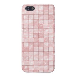 Variegated Pastel Pink Tile Pattern iPhone 5 Cases