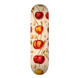 Vintage Cherry Varieties Antique Cherries Fruit Skate Board Decks