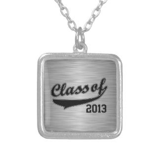 Class of 2013 Black Swash Personalized Necklace