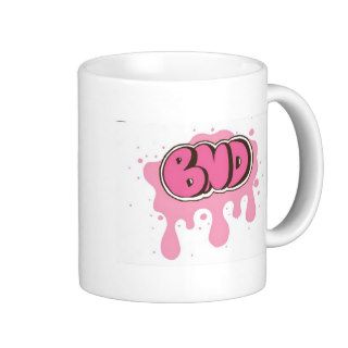 Pink BND logo Mugs