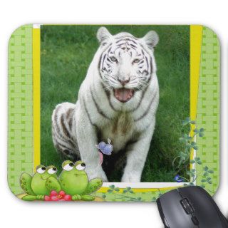 85 white tiger st patricks 0013 mousepads