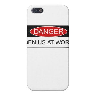 Danger Genius at Work iPhone 5 Cases