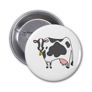 Dairy Cow Cartoon Pin