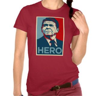 Ronald Reagan Hope Hero Poster   Reagan Bush 84 Tshirt
