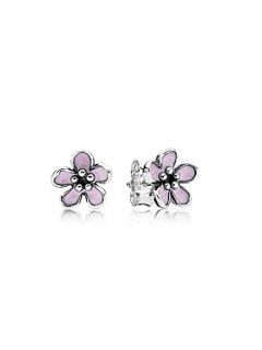 Pandora Pink Cherry Blossom Flower Stud Earrings