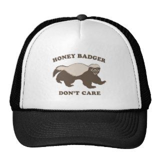 Funny Honey Badger Mesh Hat