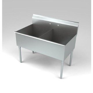 Economy Two Compartment Non NSF Sink Double Bowl Sinks