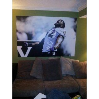 NFL Baltimore Ravens Ray Lewis Making an Entrance In Your Face Mural Wall Graphic  Sports Fan Wall Banners  Sports & Outdoors