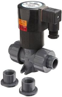 Hayward PVC Solenoid Valve, Normally Close (NC), Non Pressure Differential, EPDM Seal, 1" Hydraulic Fittings
