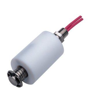 Gems Sensors 01811 PTFE Float Large Single Point Level Switch with 316 Stainless Steel Stem and Mounting, 1 1/4" Diameter, 1/8" NPT Male, 7/8" Actuation Level, 20VA, SPST/Normally Open Industrial Flow Switches