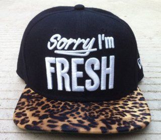 NEW Sorry I'm Fresh Hat Cap Snapback Leopard Clothing