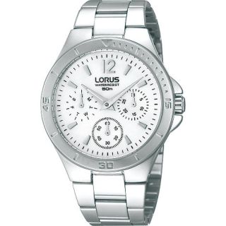 Lorus Ladies chronograph silver bracelet watch