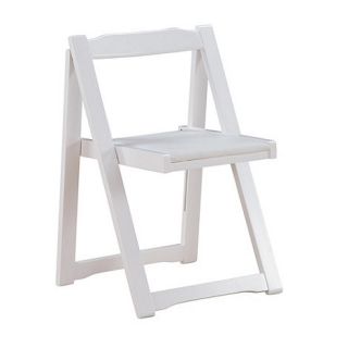 Set of 4 white Stowaway chairs