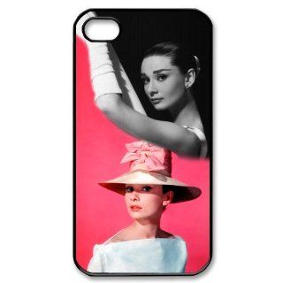 Audrey Hepburn Hard Plastic Back Cover Case for iphone 4, 4S Cell Phones & Accessories