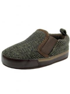 Baby Boy Herringbone Slip On Soft Sole Sneakers by Stepping Stones Shoes