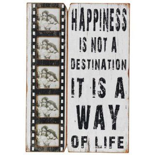 Wilco Imports Photo Frame Happiness Is Not A Destination It Is A Way of Life, 13 3/4 Inch By 1 Inch By 20 Inch  