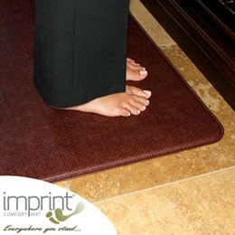 Imprint Anti Fatigue Comfort Mats, English Fern Series, 26 Inch by 72 Inch, Camel Tan Kitchen & Dining