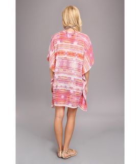 Echo Design Colorful Kaleidoscope Silky Cover Up Hot Pink