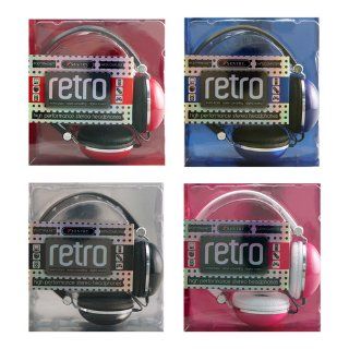 Sentry HO276 Retro High Performance Stereo Headphones, Pink Electronics
