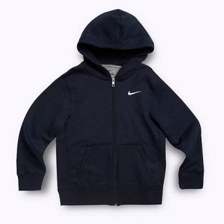 Nike Boys navy blue hooded sweat top