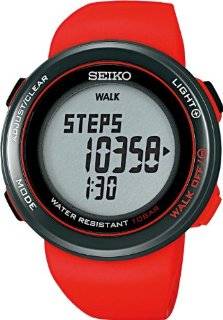 SEIKO watches PROSPEX ProspEx WALKING PEDO pedo walking Pedometer with red SBDE009 Watches