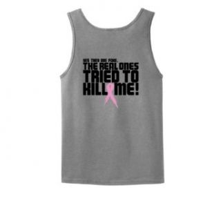 Yes They Are Fake The Real Ones Tried to Kill Me Tank Top Clothing