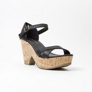 MiMi by MorahMorah Black carmen wedge sandals