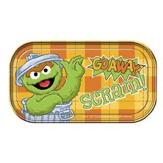 Sesame Street Oscar the Grouch Scram Tin Magnetic Sign Kitchen & Dining