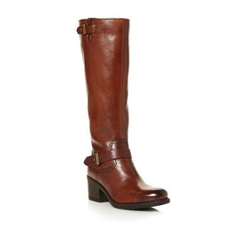 Clarks Tan leather Mojita Crush high heel strap boots