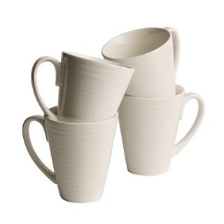 Belleek Living Ripple set of four mugs