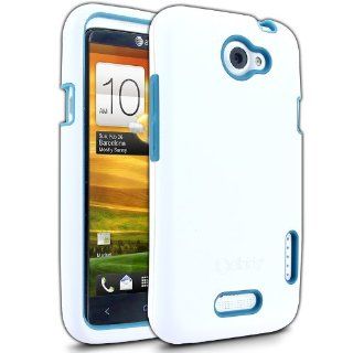 Cellairis Rapture Elite Case for AT&T HTC One X PJ83100 / One X+ PM63100   White / Blue Cell Phones & Accessories