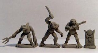 Call of Cthulhu Miniatures Deep Ones Pack Two (3) Toys & Games