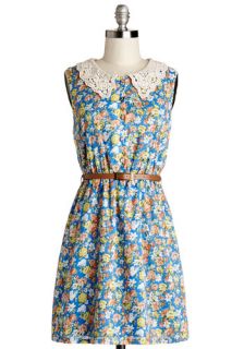 The Way It Grows Dress in Azure  Mod Retro Vintage Dresses