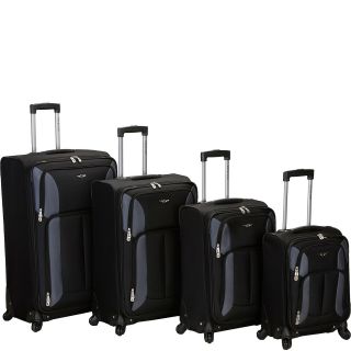 Rockland Luggage 4 Piece Quad Spinner Luggage Set