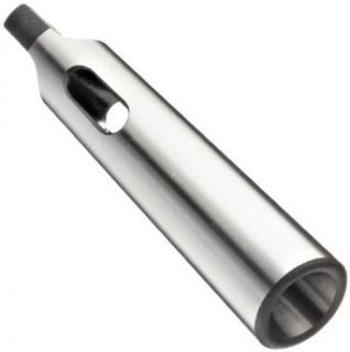 Chicago Latrobe 100D High Speed Steel Reducing Sleeve For Morse Taper Shank Tool, Uncoated (Bright) Finish, Round Shank, Overall Length 4 7/16" Drill Adapters