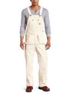 Carhartt Men's Drill Carpenter Bib Overall and Unlined Overalls And Coveralls Workwear Apparel Clothing