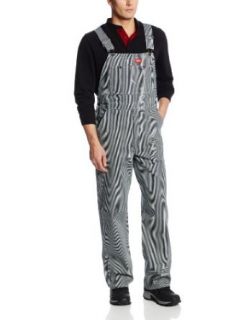 Dickies Men's Hickory Stripe Bib Overall Clothing