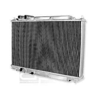 DPT, RA HC06SI 2, Full Aluminum Performance Two Dual Row Core Chrome Radiator Overall Size 26.75"x18.5"x4" for Manual Transmission Only Automotive