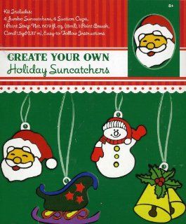 Create Your Own Holiday Suncatchers Kit Toys & Games