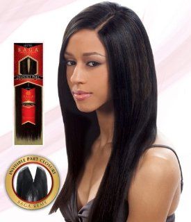 SAGA 100% REMY HUMAN HAIR INVISIBLE PART CLOSURE 10"   1 JET BLACK  Hair Replacement Wigs  Beauty