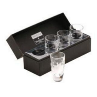 John Rocha at Waterford Crystal Set of four Geo 24% lead crystal shot glasses
