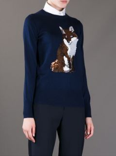 Markus Lupfer Sequinned Fox Sweater