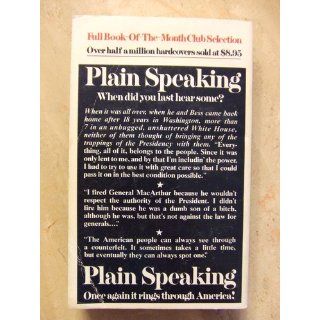 Plain Speaking An Oral Biography of Harry S. Truman Merle Miller 9780425026649 Books