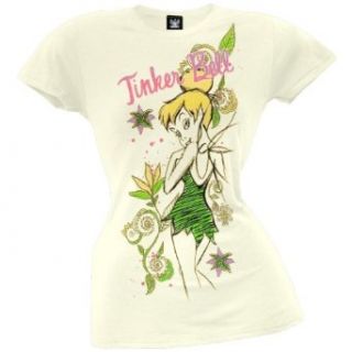 Tinkerbell   Pastel Sketch Juniors T Shirt Clothing