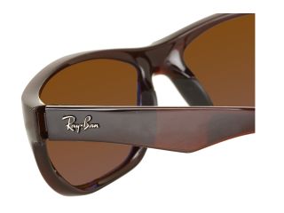 Ray Ban 0RB4188 Irregular Wrap 63  Shiny Brown/Polar Brown