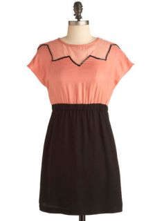 Yoke of the Day Dress in Giggle  Mod Retro Vintage Solid Dresses