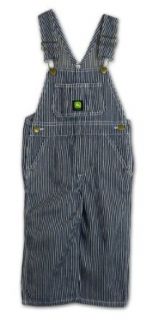 John Deere Toddler Boys Hickory Stripe Bib Overall Clothing